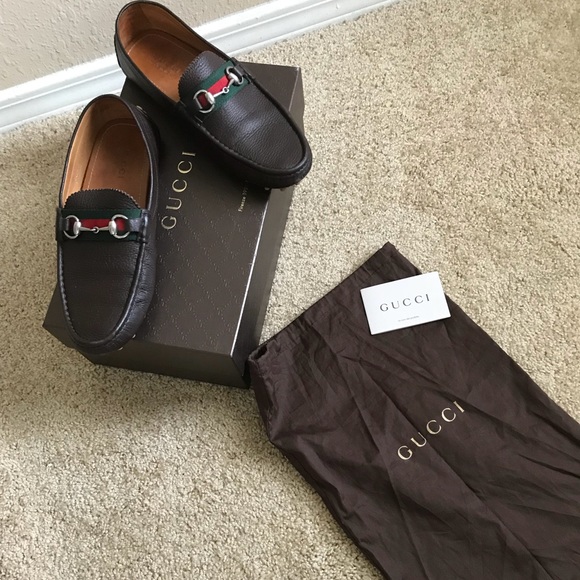 gucci leather driver
